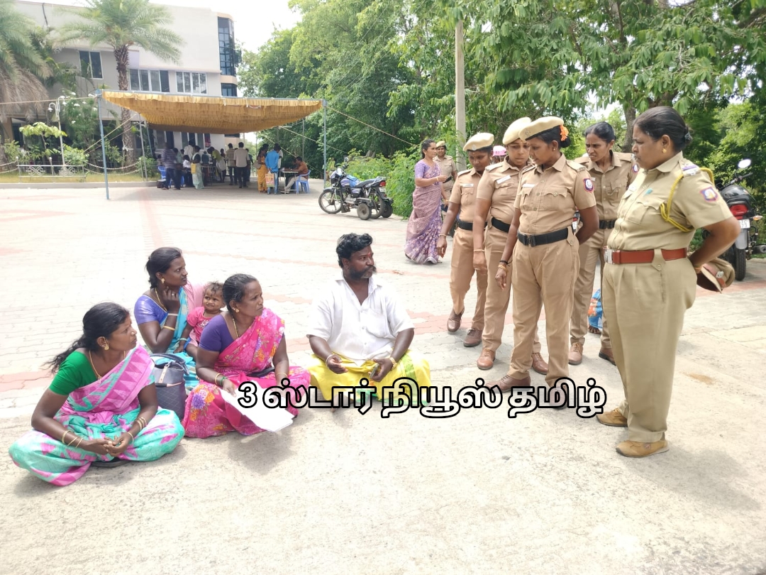 திண்டுக்கல் மாவட்டம் - காவல் துறையினரை கண்டித்து  தூய்மைப்பணியாளர் தர்னா