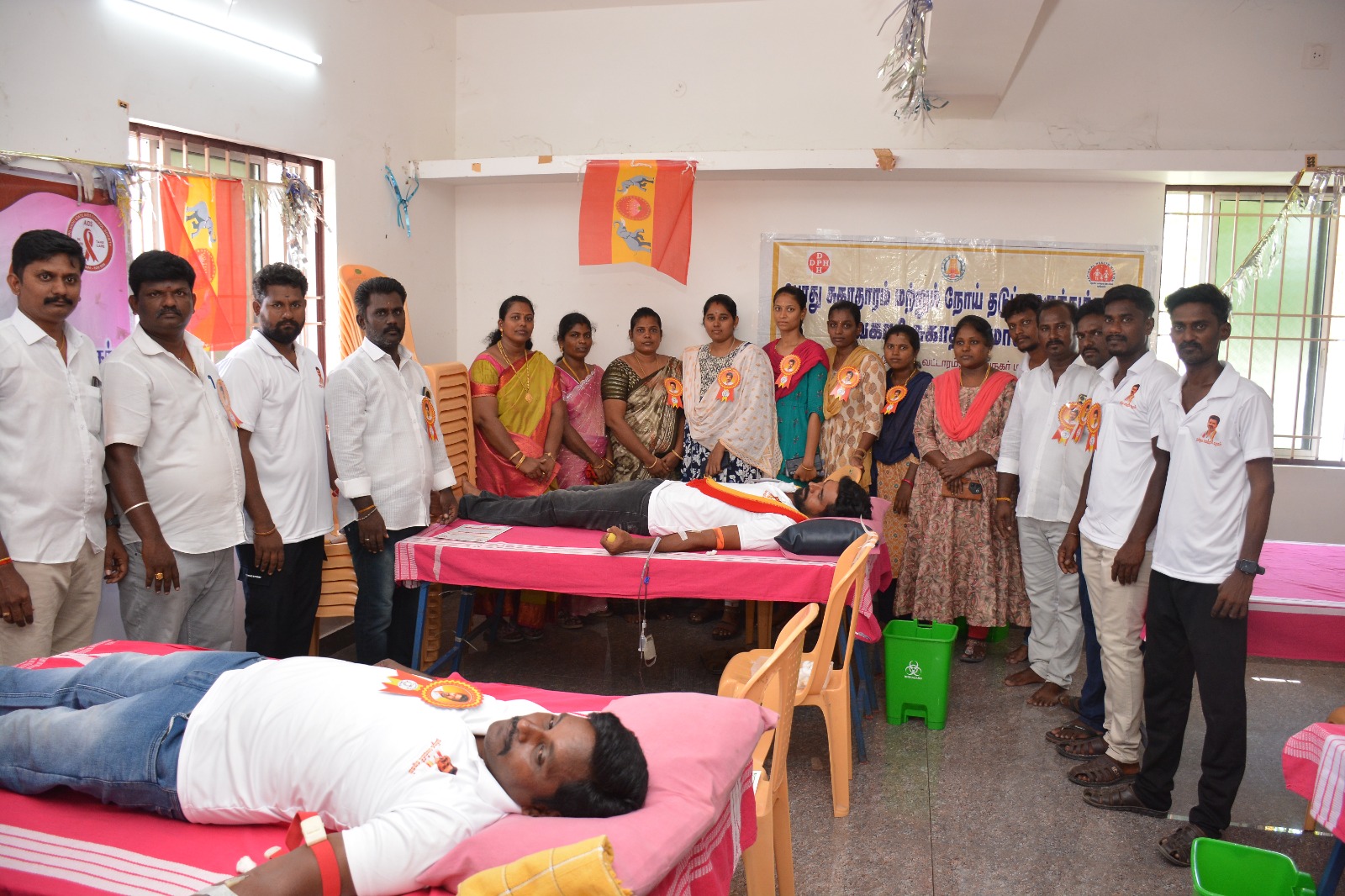 விருதுநகர் த.வெ.க மத்திய மாவட்டத்தின் சார்பாக இரத்ததான முகாம் நடைபெற்றது