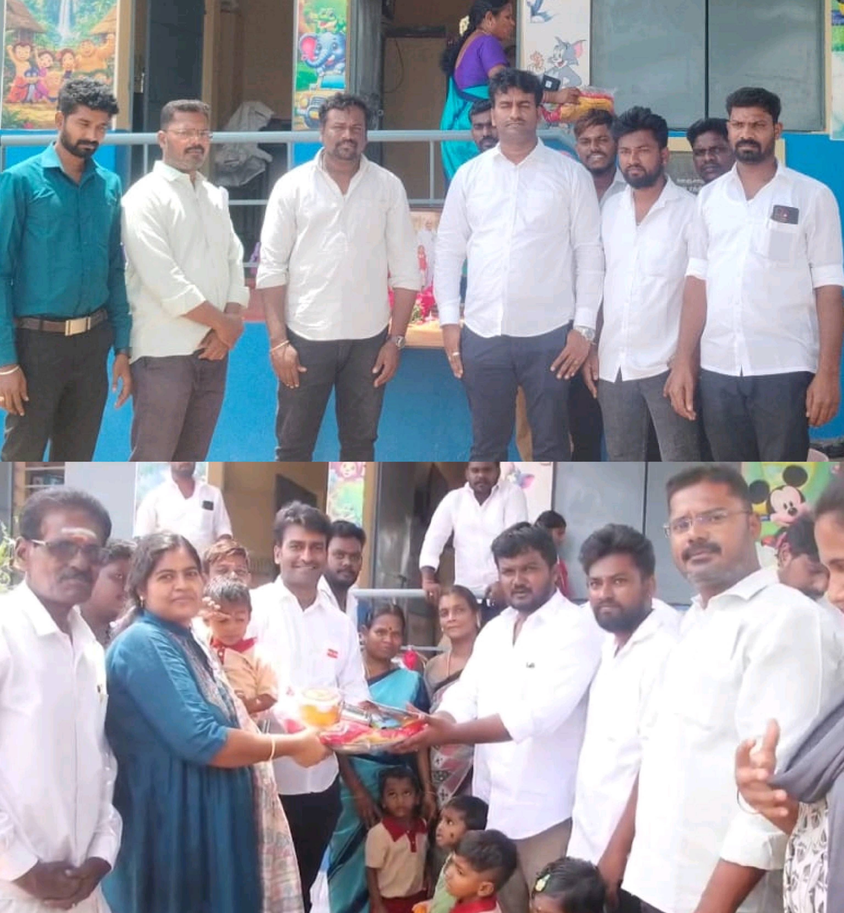 த.வெ.க வின் கொள்கைத் தலைவர் காமராஜர் பிறந்த நாளில் 20 வருடங்களாக பழுதடைந்து இருந்த அங்கன்வாடியை புதுப்பித்து கொடுத்து கொண்டாடிய த.வெ.க வினர்